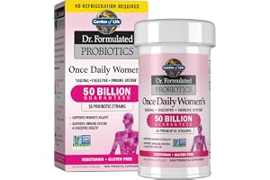 Garden of Life Once Daily Dr. Formulated Probiotics for Women 50 Billion CFU 16 Probiotic Strains with Organic Prebiotics for