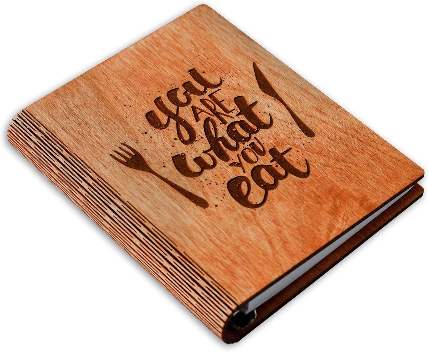 Amazon Com A5 Wooden Blank Recipe Book To Write In 7 5 X 6 Inch Cook Book With 80 Sheets For Handwritten Recipes Hardcover Family Kitchen Journal And Recipe Keeper Mars Kitchen Dining