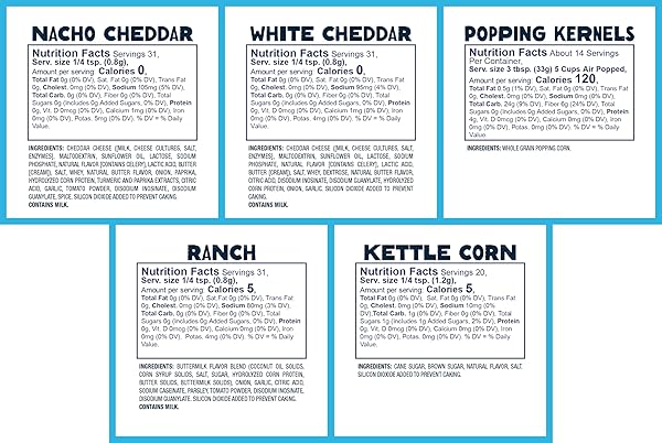 KERNEL SEASON’S MOVIE NIGHT SUPPLIES, POPCORN AND SEASONING PARTY PACK, 4 FLAVOR VARIETY PACK