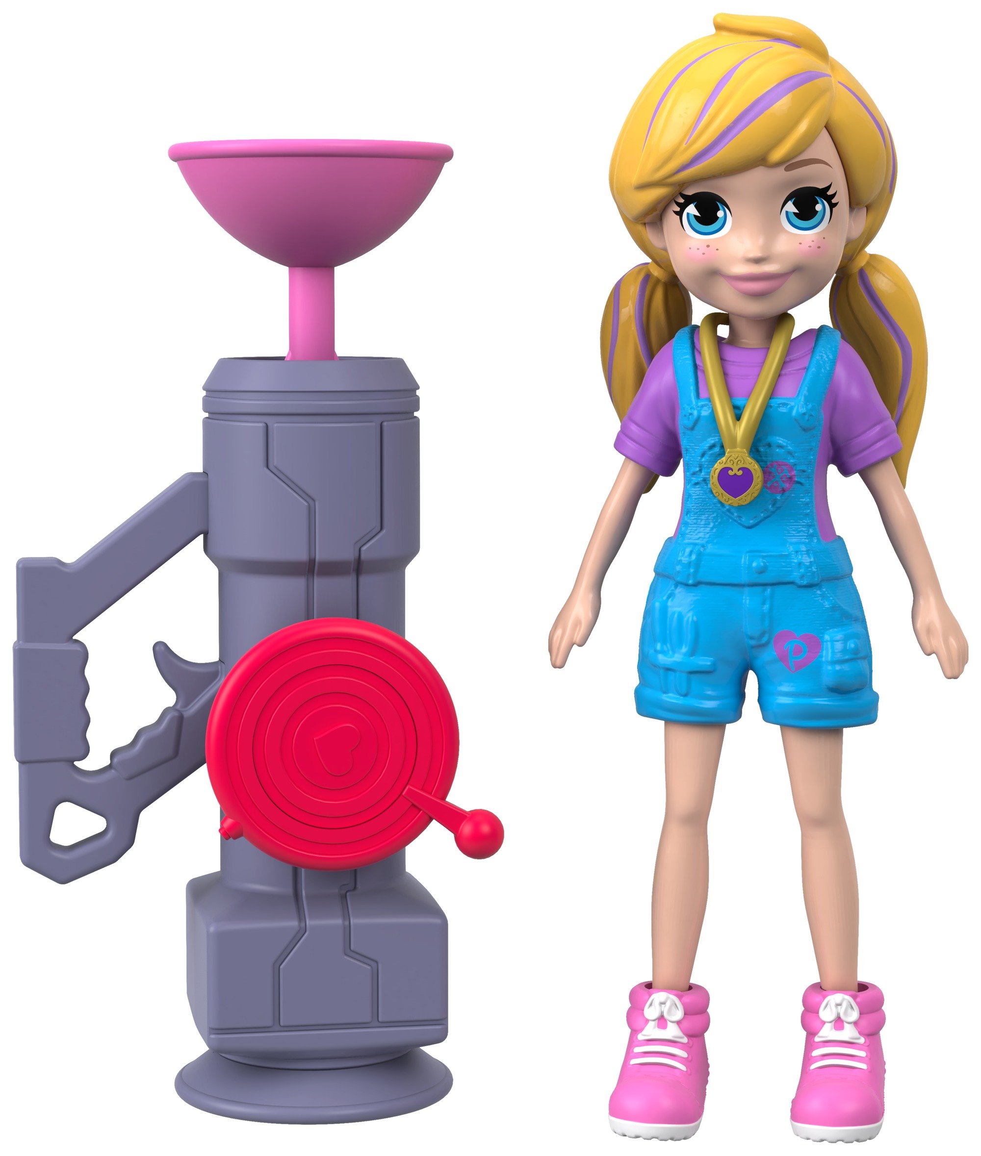 Mattel Polly Pocket Active Pose Doll - Zip n' Blast Polly