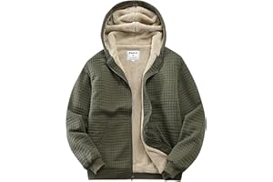 Fozexi Men's Fleece Heavyweight Full Zip Hoodie Sweatshirt Jacket Hooded for Men