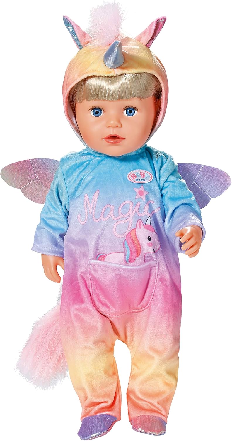 baby born unicorn onesie set