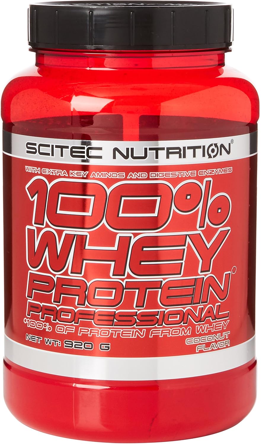 Scitec Nutrition 100% Whey Protein Professional, Enhanced with Extra Amino Acids & Digestive Enzymes, Gluten-Free