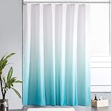 Furlinic Shower Curtain 72x78 in Polyester Waterproof with 12 Hooks White