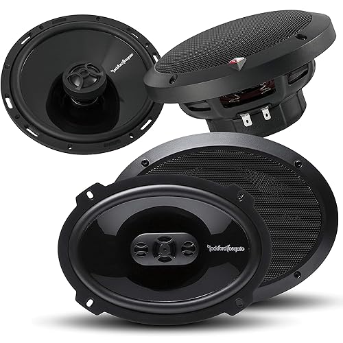 Rockford Fosgate Punch P1694 6インチ X 9インチ 300W 4ウェイ + P1650 6.5インチ 220W 2ウェイ Rockford Fosgate Punch P1694
