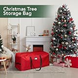 Holiday Cheer Christmas Tree Storage Bag Fits Up to 9ft Tall Red Waterproof view 5