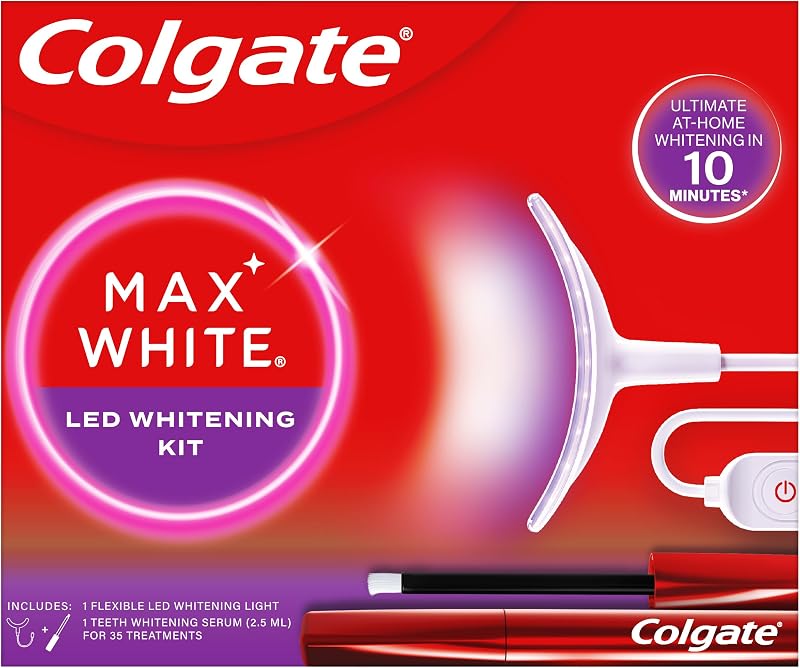 Colgate Max White Ultimate at Home LED Teeth Whitening Kit 1 Pen + LED Light