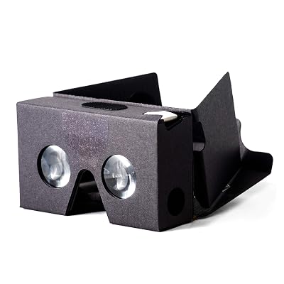 VR Box | The Best Google Cardboard Virtual Reality Viewer for iPhone and Android | Google Cardboard v2 Headset Inspired | Small and Unique Travel Gift