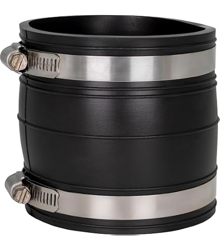 Amazon.com: Fernco P1060-44 Flexible PVC Coupling For 4