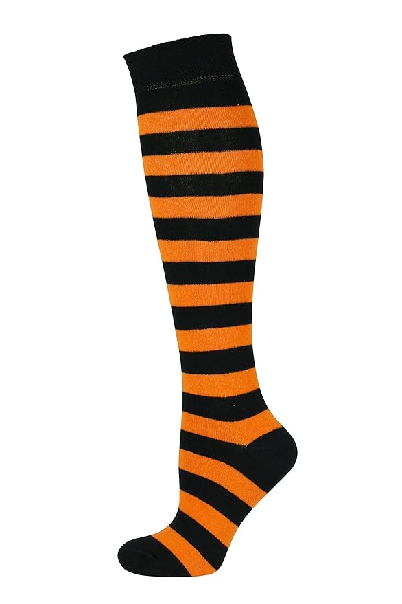 MySocks Unisex Kniehohe lange Socken Streifen