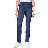 Bandolino Womens Tessa Tummy Control Pull on Slim Straight Jean