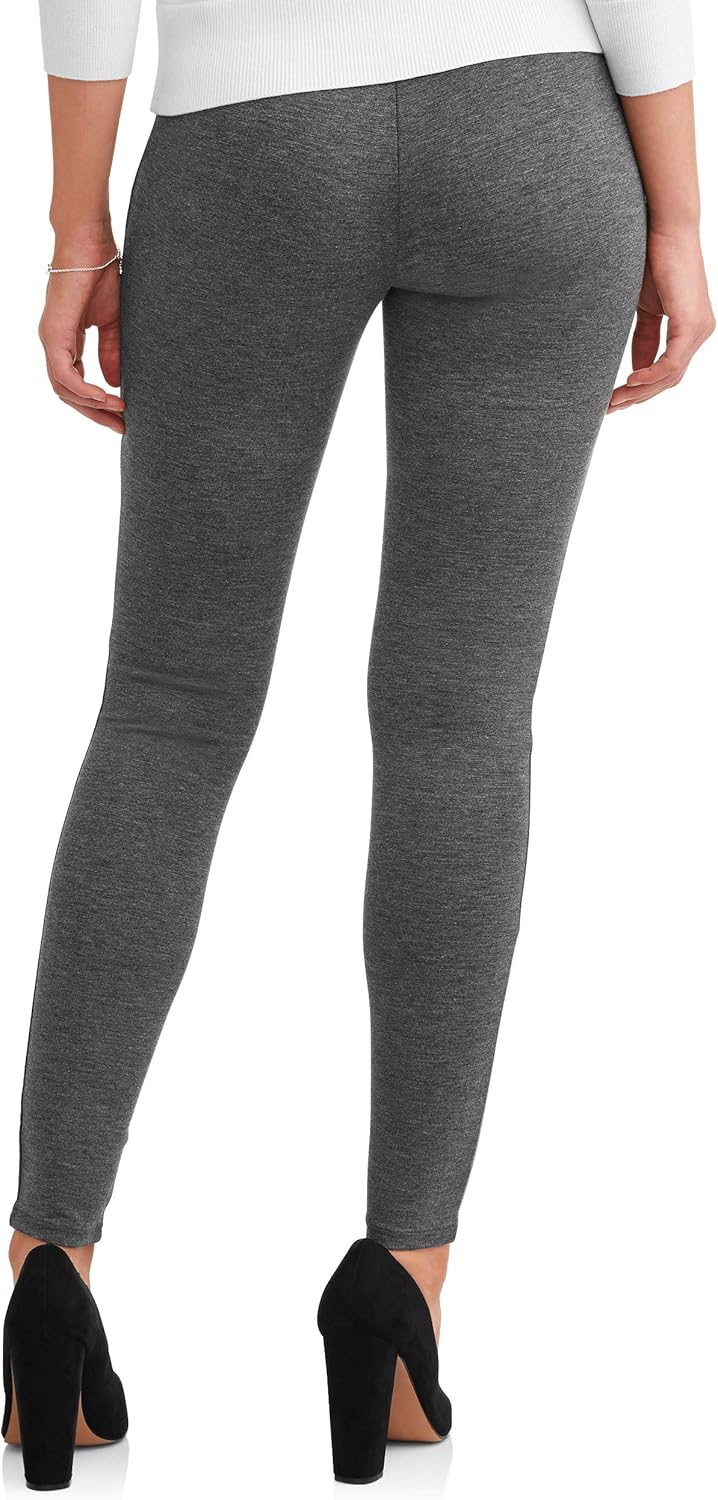 time and tru women's skinny zip back ponte pant