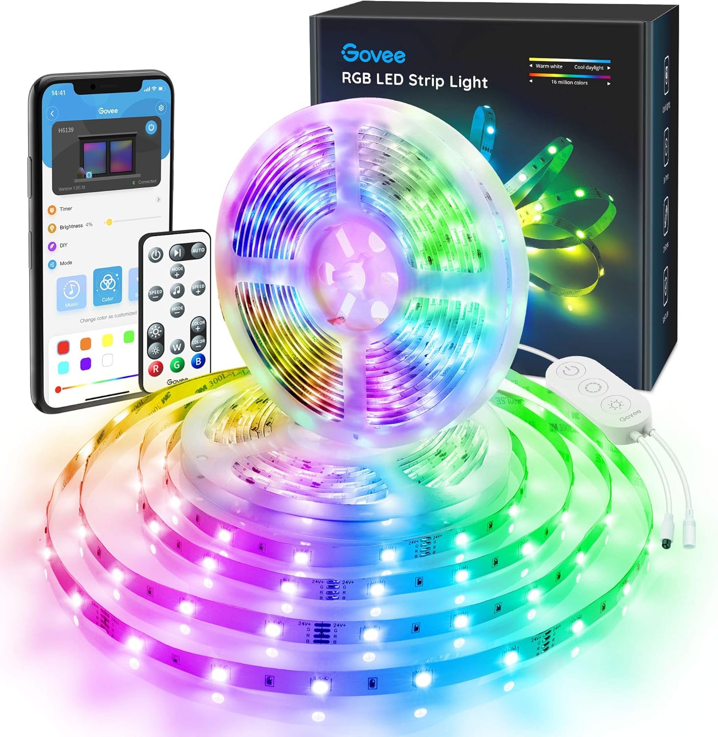 Govee Color Changing 32.8ft LED Strip Lights Ardu Lifestyle