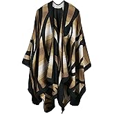 Immerguter Women's Shawl Wraps Sweater Poncho Cape for Fall Winter