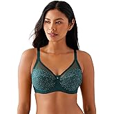Wacoal Women's Retro Chic Unlined Mesh Full Coverage Underwire Bra, 855186