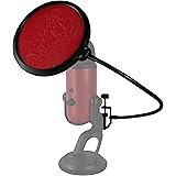 HDE Pop Filter for Mic, Microphone Filters Noise Reduction Mesh Shield Screen