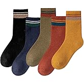 IIG 3-5 Pairs Womens Super Thick Warm Winter Crew Socks Cute Fashion Knit Cozy Socks Gifts for Women
