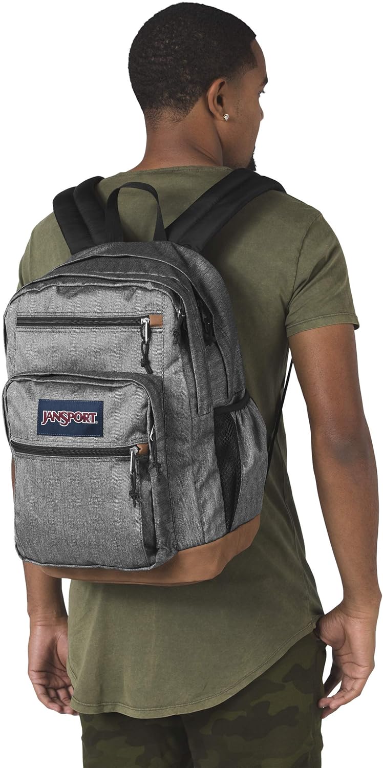 JanSport Mens Classic Mainstream Cool Student Backpack - Black / 17.7H X 12.8W X 5.5D, One Size: Jansport: Clothing