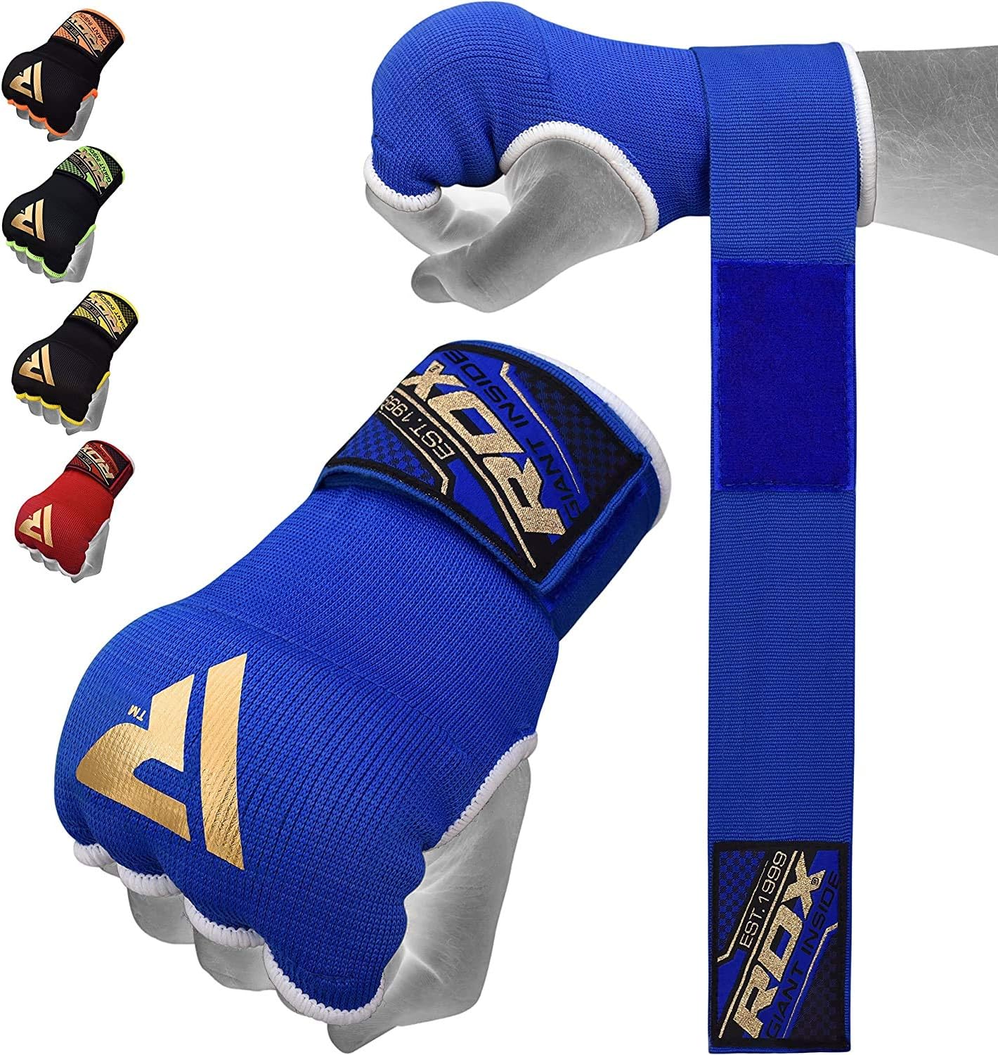 RDX Boxing Hand Wraps Inner Gloves for Punching Elasticated Padded Bandages Under Mitts