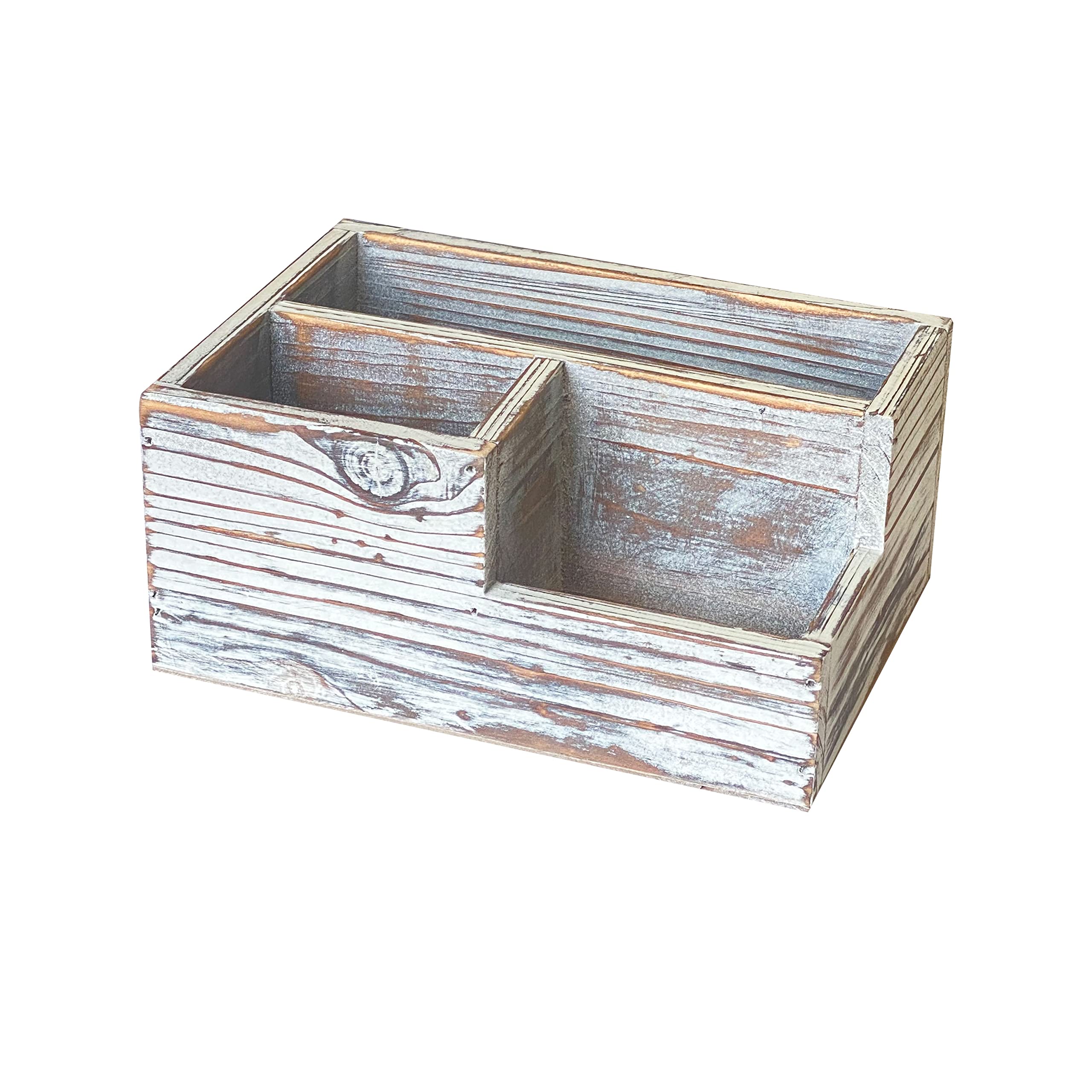 Photo 1 of Cregugua Rustic Wood Pen and Pencil Holder Decorative Stationary Wooden Organizer Office/Home (5.5X7.9X3.5 in)