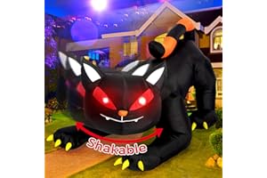 TOLOCO 7 FT Halloween Inflatable, Inflatable Halloween Decorations Outdoor, Outdoor Halloween Decorations, Halloween Outdoor Decorations, Halloween Inflatables Outdoor Decorations with LED Lights