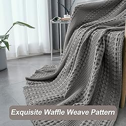 PHF 100% Cotton Waffle Weave Blanket King