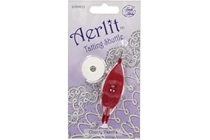 Handy Hands Aerlit Tatting Shuttle with 2 bobbins – SHH435, Cherry Vanilla