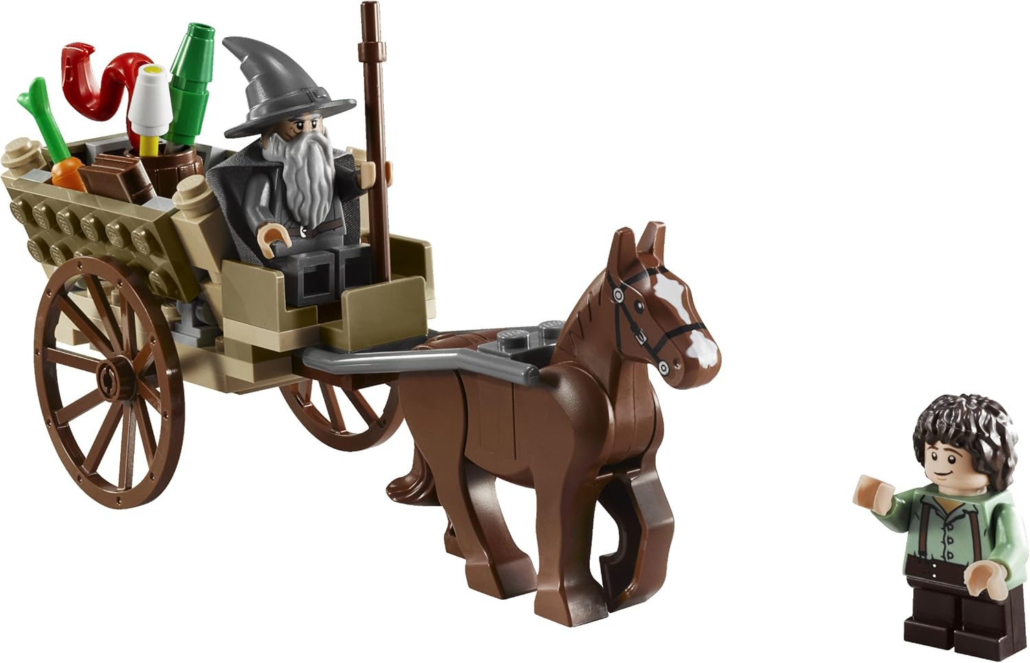 LEGO The Lord of the Rings Hobbit Gandalf Arrives (9469), Grey, Small - Image 3