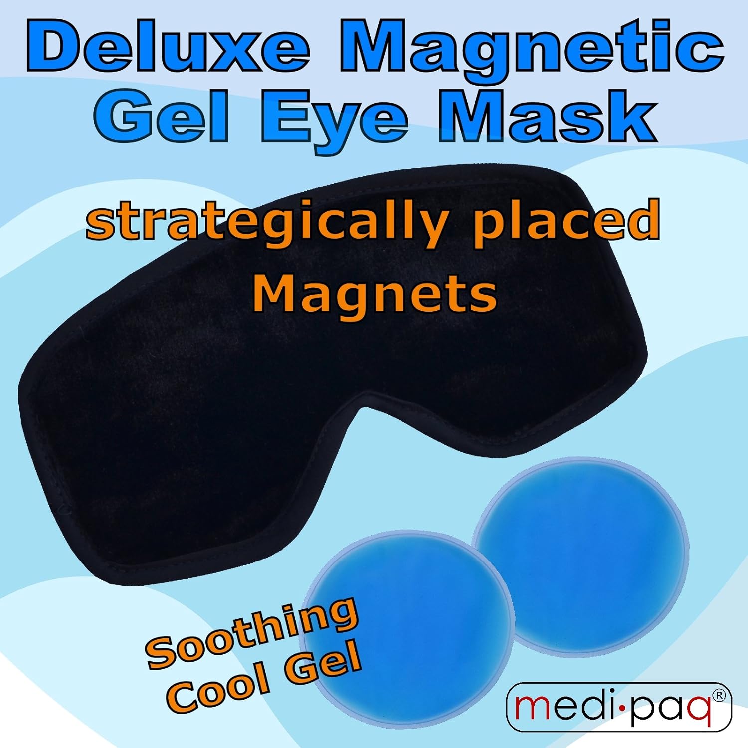 Medipaq® Deluxe Magnetic Gel Eye Mask, HOT or Cold, Reduce Swelling, Dark Circles, Wrinkles, Migraines Relief - Image 4