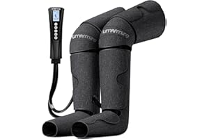 UMARMUNG Gifts for Men, Women, Dad, Mom, Mothers Day, Fathers Day, Christmas, Birthday, Air Compression Leg Massager with Heat for Foot, Leg and Knee, Vericose Veins, Muscle Fatigue, Cramps, Swelling, Edema