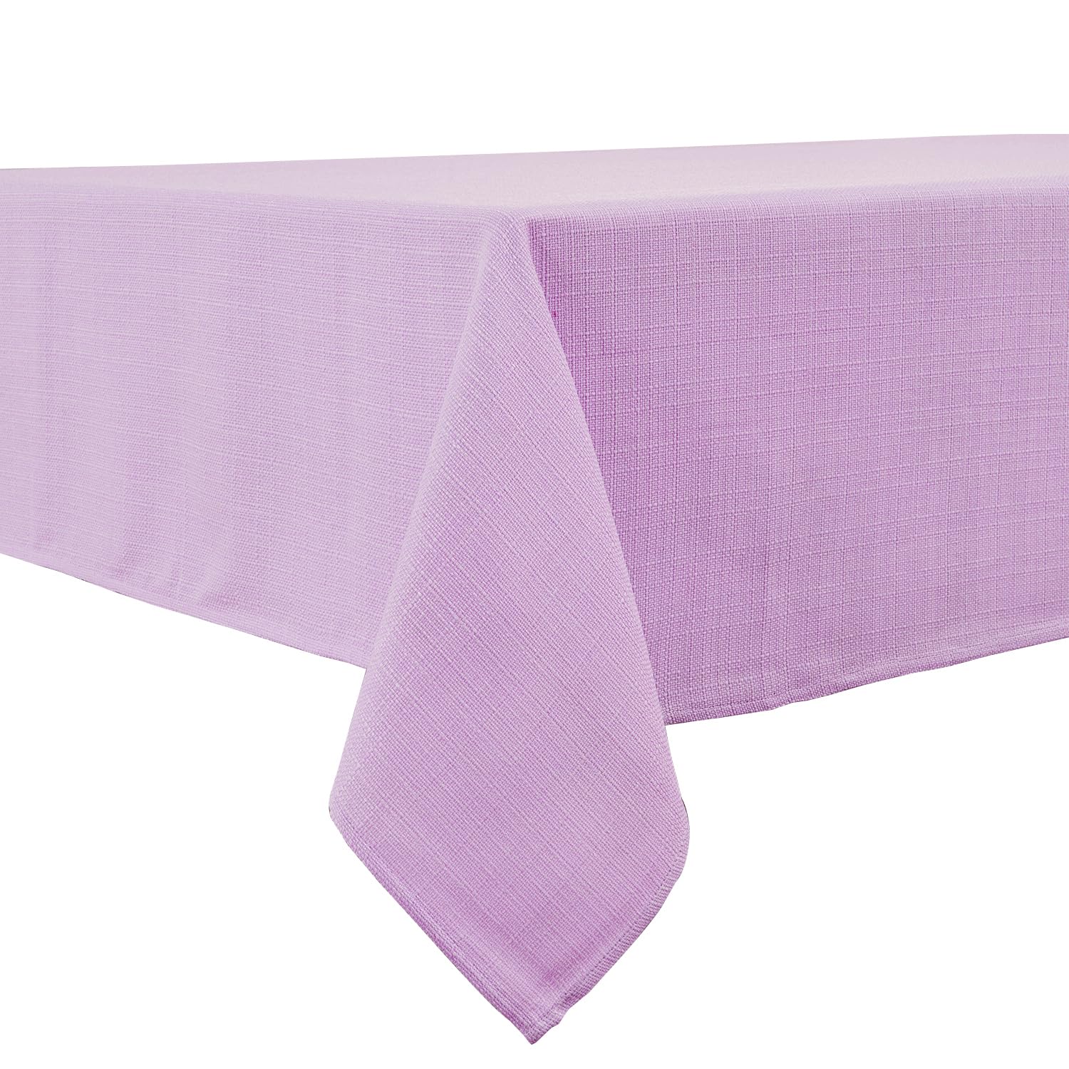 BALCONY & FALCON Rectangle Tablecloth Wrinkle Resistant and Water Proof Table cloth Decorative Linen Fabric Tablecloths for Dining Parties Kitchen Wedding and Outdoor Use (Lavender, 140x240 cm)
