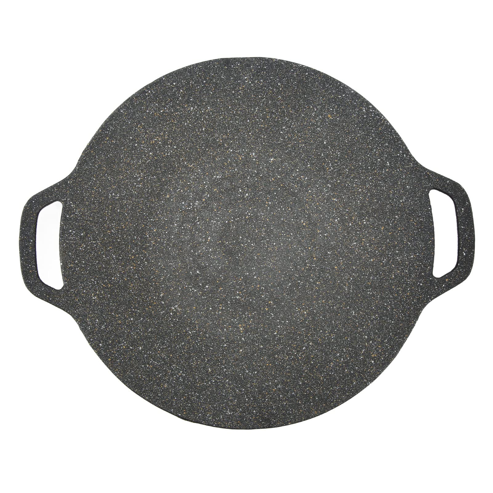 Focket Korean BBQ Grill Pan, Non Stick Round BBQ Griddle with Double Handles And Canvas Bag, Material 6 Layer Coating, Nonstick Grill Pan for Both Home And Outdoor Stoves (30cm)