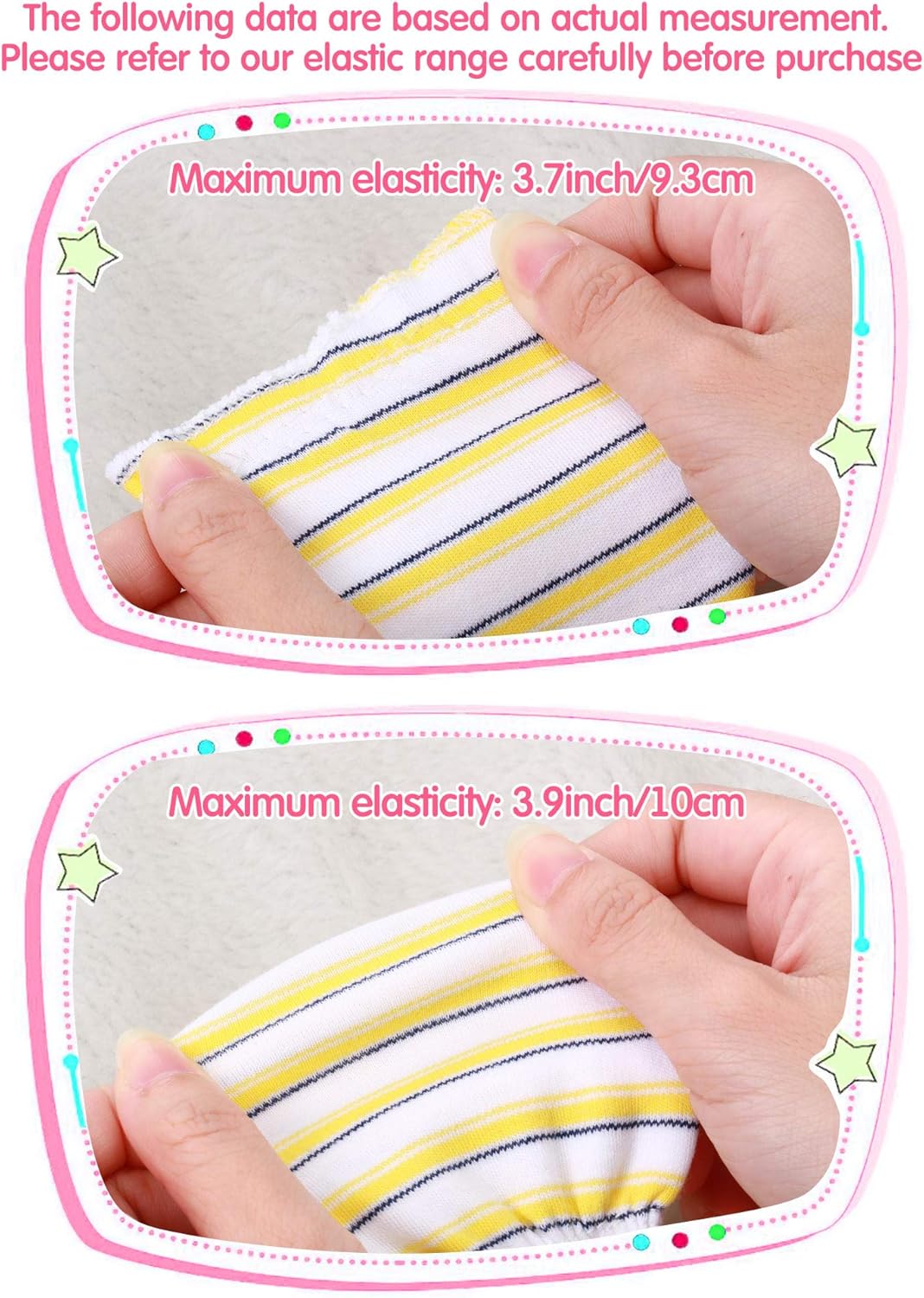 24 Pairs Newborn Baby Mittens Unisex Baby Cute Glove No Scratch Baby Mittens Gloves for 0-6 Months Baby Boys Girls: Clothing