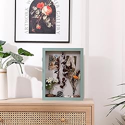 DEMAIKE 8x10 Shadow Box Frame with Linen Back, Wood