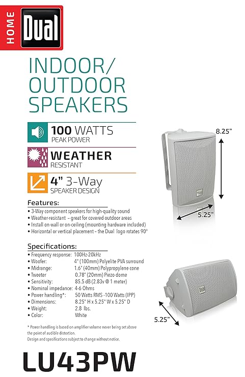 dual electronics lu43pw