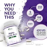 Nu U Nutrition Alpha Lipoic Acid 650mg Vegan Caps 150 5 Month Supply view 4