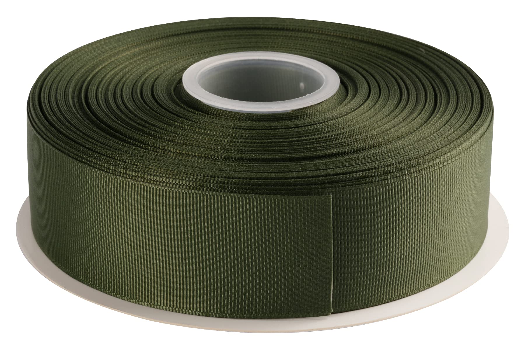 AVANAVA 38mm Wide Grosgrain Ribbon - 45 Meters, Ideal for Gift Wrapping, Hair Bows, Home Decor, Flower Arrangement (570-Moss)