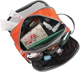 Gonex Men Toiletry Bag with Strap Sport Style Repellent Showerproof Nylon Orange view 5