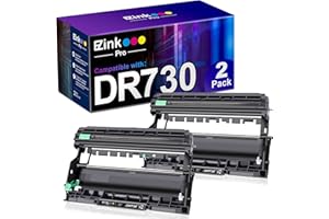 E-Z Ink Pro Comaptible DR730 Drum Unit Replacement for Brother DR 730 (Not Toner) to Use with HL-L2350DW HL-L2370DW HL-L2395DW HL-L2390DW MFC-L2750DW MFC-L2710DW DCP-L2550DW (Black, 2 Pack)