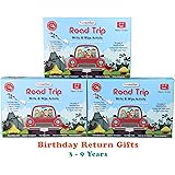 Funvention Observational Educational Game Road Trip Write and Wipe Activity Sheets (3-9 Years) - Pack of 3