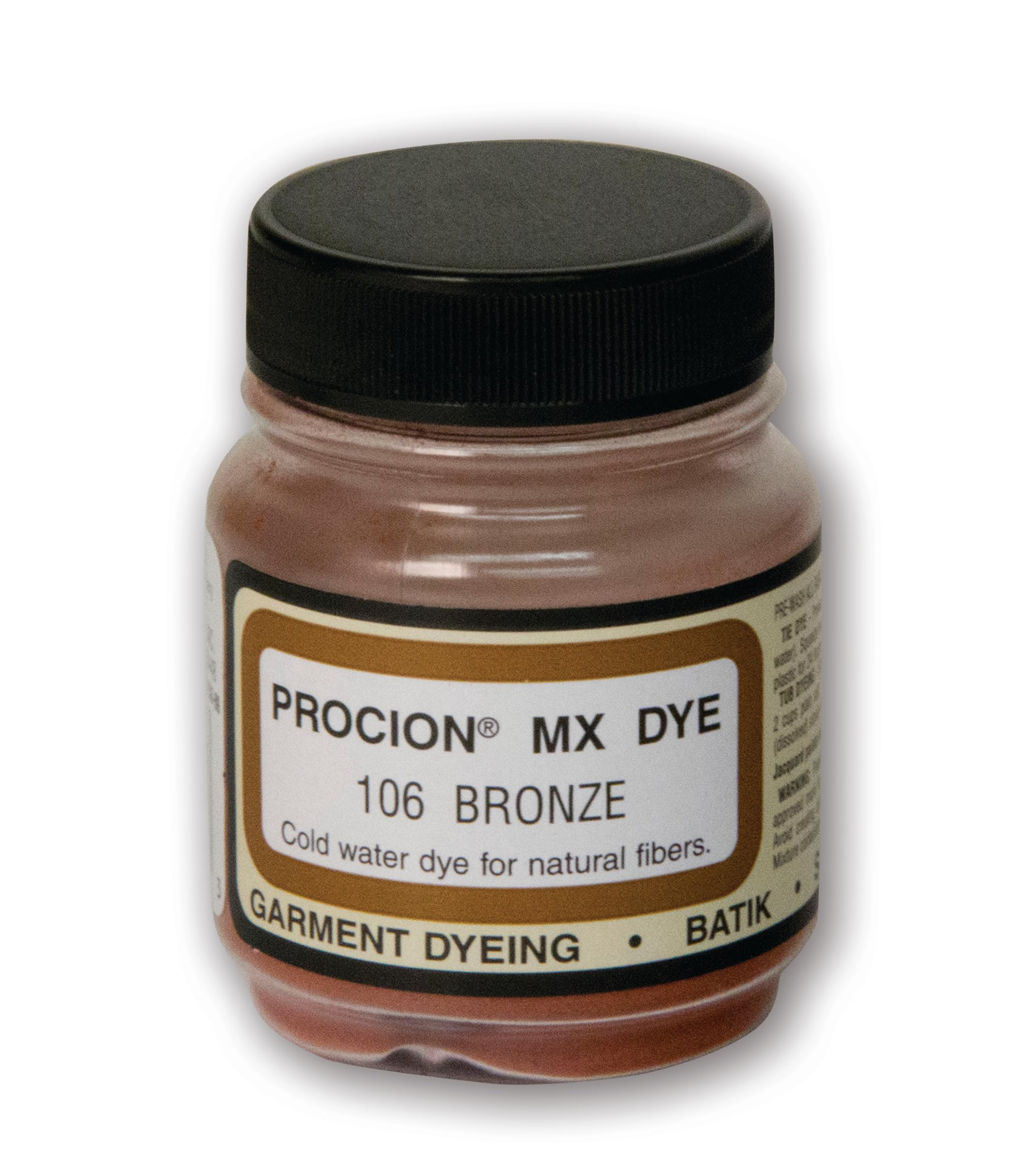 Jacquard Products Procion Fabric Dye, Cold Water Fibre Reactive for Cotton Linen Rayon, Bronze Colour, 18.71g Powder for Crafts, Textile Art