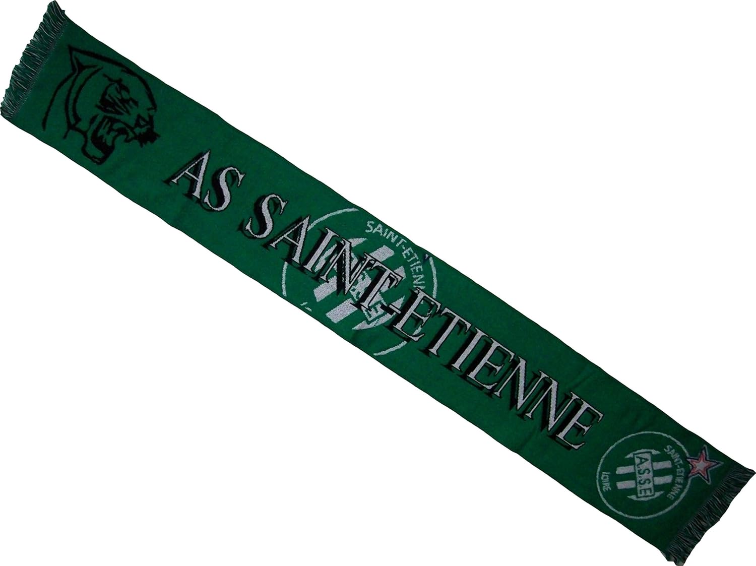 Écharpe Vintage ASSE Saint-Étienne – Supporter Foot, Club Français, Années Passées