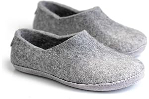 BureBure Felted Wool and Alpaca Clogs Slippers for Men Father's day gift