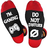 Cooperwin Birthday Gifts Idea for Men Teen Boys, Funny Gamer Gifts for Dad Husband Boyfriend, Do Not Disturb I'm Gaming Socks, Christmas Stocking Stuffers