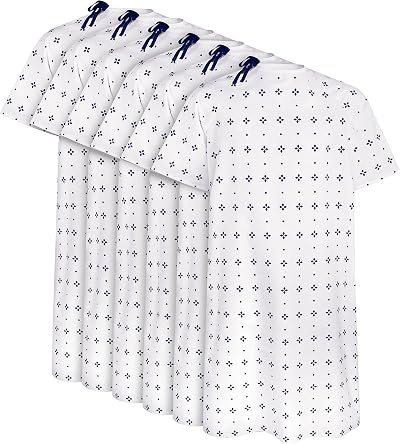 Utopia Care Cotton Blend Hospital Gown Back Tie Fits 2XL Blue 6 Pack Large