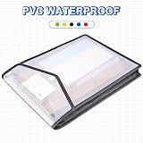 Vicloon A4 Plastic Wallets 5pcs with Snap Closure Folders Blue Yellow Red Green view 5
