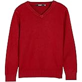 X RAY Boys School Uniform Sweater V-Neck (XS - XXL), Big Boys' & Little Kids Youth Long Sleeve V Neck Pullover Sweater