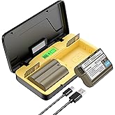 ENEGON EN-EL15C Dual Battery (2-Pack 3000mAh) and 20W Storage Fast Charger Set Compatible for Nikon ZF Z6,Z7 Z8 D7500 D7000, D7100, D7200 D500, D600, D610, D750,D780 D800,LED Display