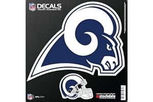Stockdale Technologies Rams 12" Logo Decal with Bonus Decal Reusable Auto Home Football