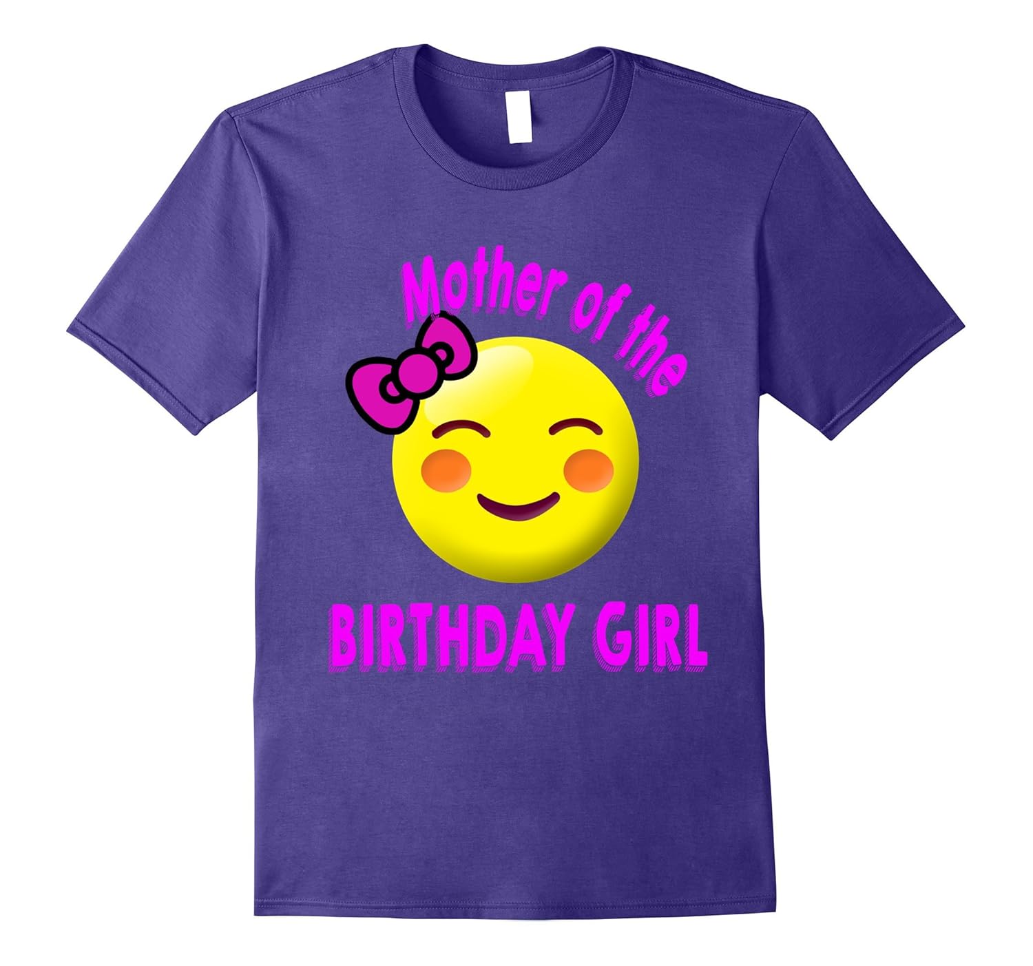 Mother of the Birthday Girl Emoji shirt-ANZ